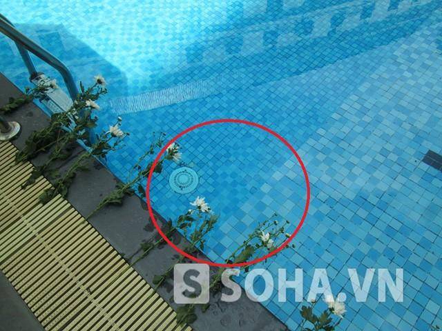 
Vòng tròn đỏ là khu vực nghi cháu Ngọ Duy Mạnh tử vong tại bể bơi tại chung cư The Manor.
